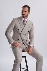 Mayfair Stone Double-Breasted Two Piece Suit